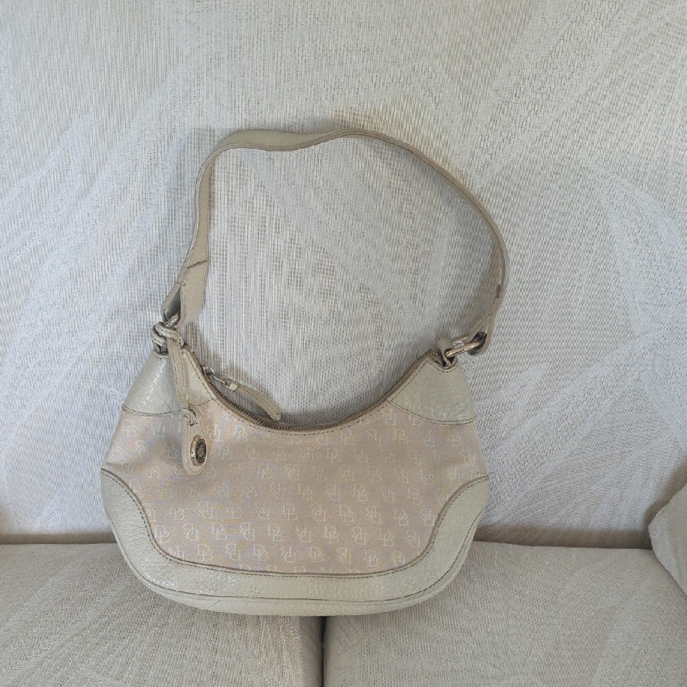 Dooney & Bourke Cream and Beige Mini Shoulder Bag